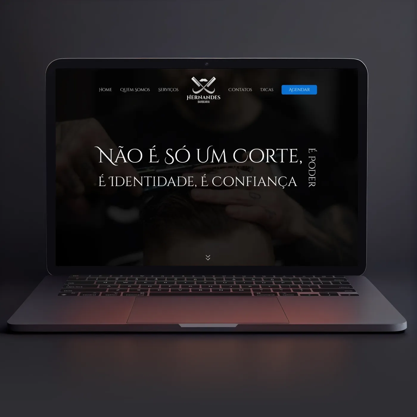 Hernandes Barbearia — tela 1 do projeto